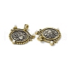 Rack Plating Brass Micro Pave Clear Cubic Zirconia Pendants KK-I696-08-2