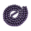 Baking Painted Pearlized Glass Pearl Round Bead Strands X-HY-Q003-6mm-20-2