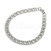 Tarnish Resistant Fashionable 304 Stainless Steel Cuban Link Chain Bracelets STAS-A028-B062P-1