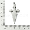 304 Stainless Steel Pendants STAS-C099-07AS-3