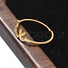 304 Stainless Steel Cuff Rings for Women RJEW-D285-01G-X-5