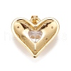 Brass Micro Pave Cubic Zirconia Pendants KK-A161-32G-B-2