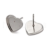 Tarnish Resistant 304 Stainless Steel Ear Stud Findings STAS-P198-21-5