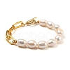 Natural Baroque Pearl Keshi Pearl Bracelets & Necklaces Sets SJEW-JS01105-2