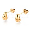 304 Stainless Steel Stud Earrings EJEW-T047-09G-1