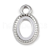 304 Stainless Steel Pendant Cabochon Settings STAS-B092-01P-1