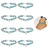 ARRICRAFT 4Pcs Alloy Tortoise Charm Double Layer Multi-strand Anklet AJEW-AR0001-67-1