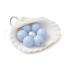 Acrylic Shell Pendants PALLOY-JF03854-4