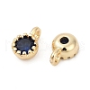 Brass Pave Cubic Zirconia Pendants KK-H204-03KCG-02-2