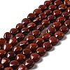 Natural Red Jasper Beads Strands G-B022-07B-1