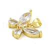 Real 18K Gold Plated Brass with Glass
 Pendants KK-R159-09A-G-2