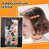 SUNNYCLUE 80Pcs Autumn Opaque Resin Decoden Cabochons RESI-SC0003-53-5