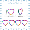 SUNNYCLUE 20Pcs Iron Split Key Rings IFIN-SC0001-69-2