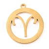304 Stainless Steel Pendants STAS-O142-70G-K-2