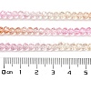 Transparent Painted Glass Beads Strands X1-DGLA-A034-T4mm-A20-3