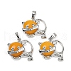 Natural & Synthetic Mixed Stone Kitten Pendants G-J386-C17-2