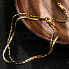 Stainless Steel Double Strand Anklets for Women WG18C2B-50-1
