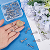 SOFPLATE 30Pcs Filigree Rack Plating Brass Pendant Pinch Bails KK-SP0002-02-3