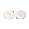 Non-Tarnish 304 Stainless Steel Pendants STAS-A074-03D-P-3