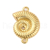 Rack Plating Brass Shell Shape Connector Charms KK-Z070-14G-1