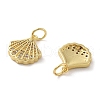 Brass Micro Pave Cubic Zirconia Pendants KK-C092-14G-2