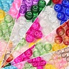 Spray Painted Crackle Glass Beads CCG-YW0001-02-6mm-4