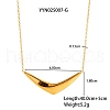Elegant V-shaped Stainless Steel Pendant Necklaces for Women LC5573-1-3