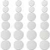 SUNNYCLUE 30Pcs 3 Styles 201 Stainless Steel Stamping Blank Tag Pendants STAS-SC0008-95-1
