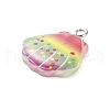 Translucent Resin Pendants RESI-M036-02C-2