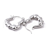 Non-Tarnish 304 Stainless Steel Heart Hoop Earrings for Women EJEW-G293-20P-2