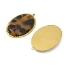 304 Stainless Steel Resin Pendants STAS-V015-52G-A-2