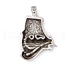 Tibetan Style 304 Stainless Steel Pendants STAS-P305-29AS-3
