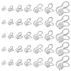 SUNNYCLUE 84pcs 7 styles U-Shaped 304 Stainless Steel Clasp STAS-SC0009-13-1