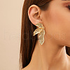 Flower Alloy Stud Earrings FS-WG95854-07-1