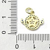 Brass Micro Pave Colorful Cubic Zirconia Pendants KK-H475-19G-06-3