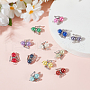 Acrylic & Alloy Connector Charms PALLOY-GO00019-4