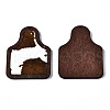 Eco-Friendly Cowhide Leather Big Pendants FIND-N049A-09A-09-2