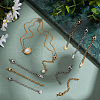 AHADERMAKER 32Pcs 8 Colors Stainless Steel Cable Chain Chain Extender FIND-GA0004-24-4