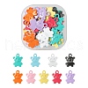 36Pcs 9 Colors Spray Painted Alloy Charms X1-FIND-LS0001-55-2