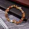 Natural Red Aventurine Chips Stretch Bracelets for Women BJEW-JB11343-08-1
