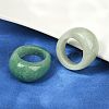 Natural Green Aventurine Finger Rings for Unisex RJEW-C128-01B-3