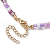 Glass Seed Beaded Necklaces for Women NJEW-JN04663-6