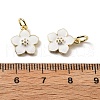 Brass Enamel Charms KK-Z114-23G-02-3