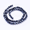 Electroplate Glass Beads Strand X-EGLA-J042-8mm-F01-3