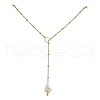 ABS Plastic Imitation Pearl Nuggets Pendant Necklaces NJEW-JN04952-1