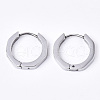 Tarnish Resistant 304 Stainless Steel Huggie Hoop Earrings EJEW-N016-003-1