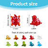 10Pcs 10 Colors Handmade Lampwork Beads LAMP-HS0001-02-2