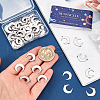 SUNNYCLUE 60Pcs 201 Stainless Steel Connector Charms STAS-SC0008-88-3