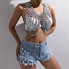 Full Clear AB Acrylic Rhinestone Teardrop Sexy Body Chains for Night Club FS-WG03C9C-01-3
