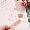 GOMAKERER 20Pcs Brass Clear Cubic Zirconia Charms KK-GO0001-97-3